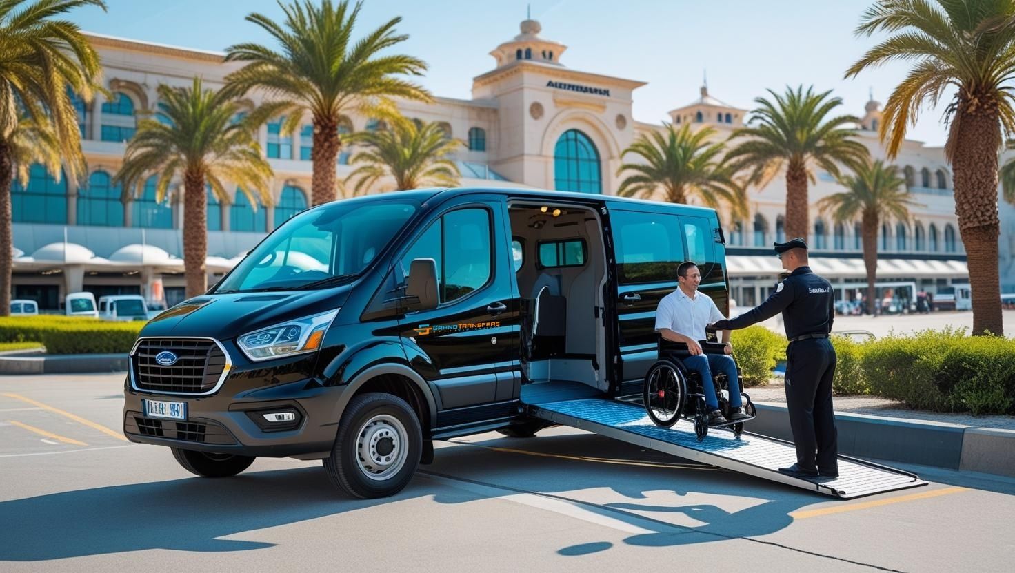 Rollstuhltaxi Transfer von Antalya Flughafen nach Alanya mit Grandtransfers