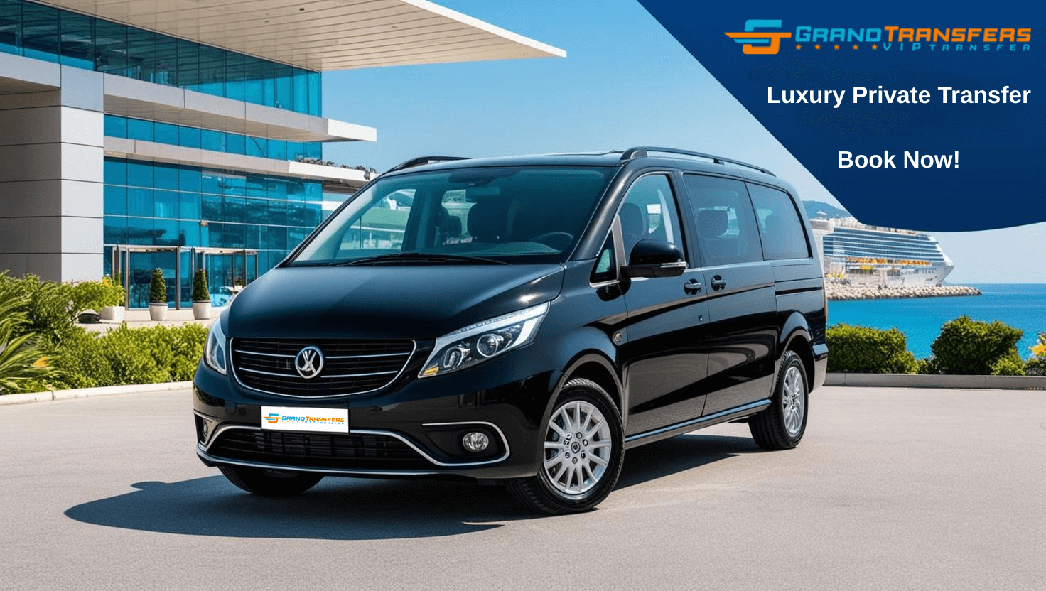 Luxury private transfer vehicle at Antalya Airport